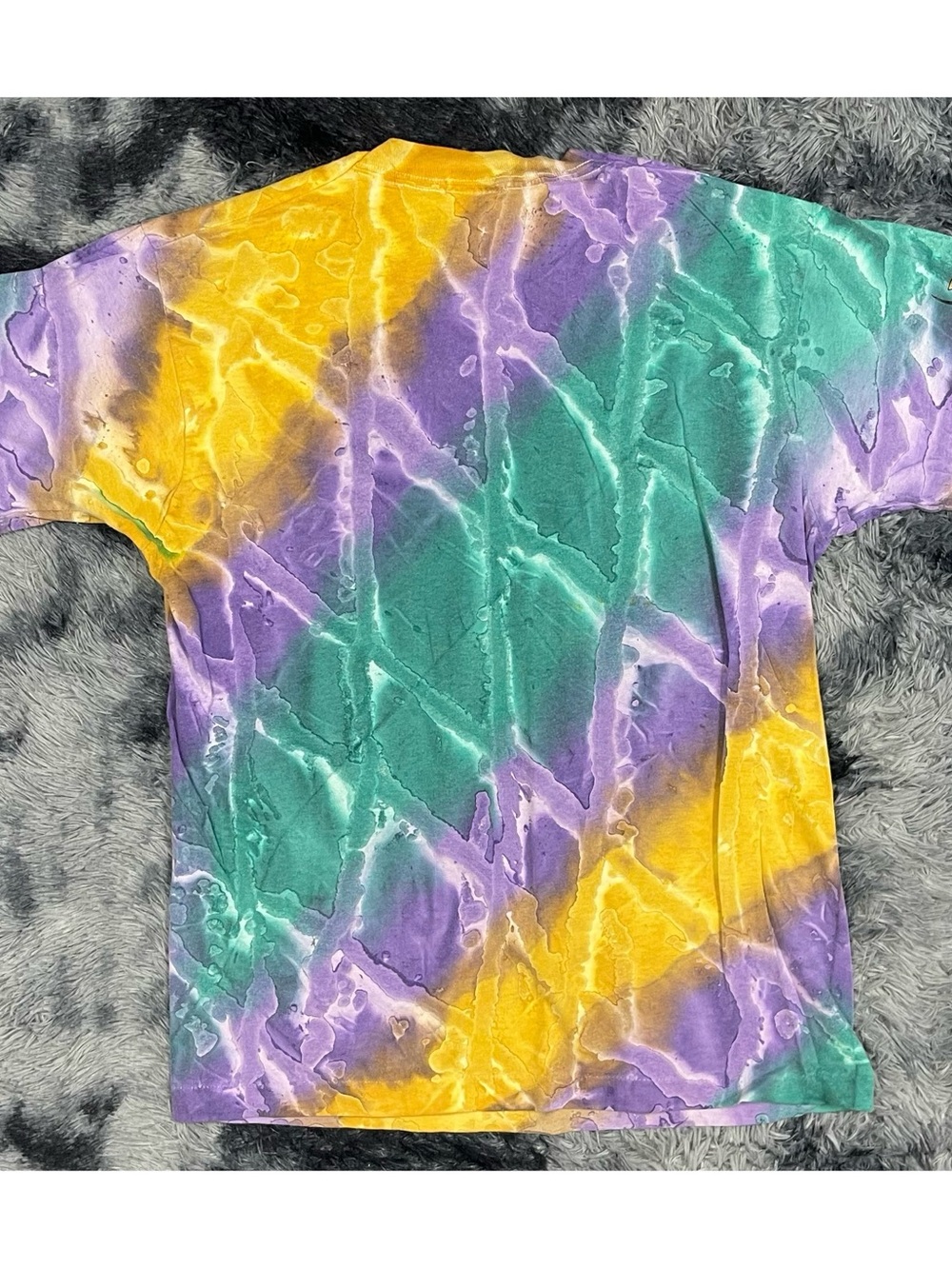 Vintage Rodeo Wild 93' Longhorn Skull Tie Dye Graphic T-Shirt - Picture 5 of 5